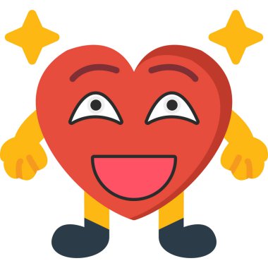 Bir kalp çizimi ve gülümseyen bir yüz.