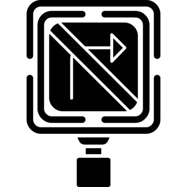 Sinyal simge vektör çizim durdurmak