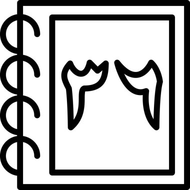 Diş hekimi simgesi, vektör çizimi