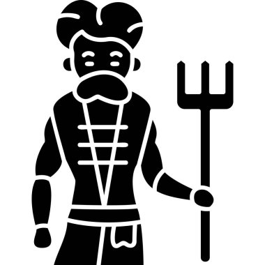 Çiftçi simgesi, vektör illüstrasyonu