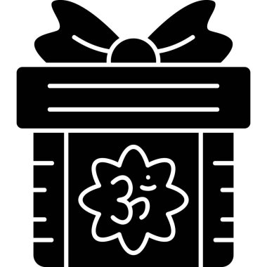 Hediye kutusu simgesi, basit tarzı