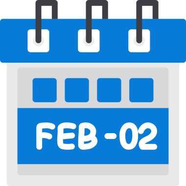 Takvim simgesi tasarımı, vektör illüstrasyonu