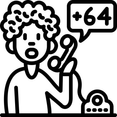 çağrı merkezi simgesi, vektör illüstrasyonu