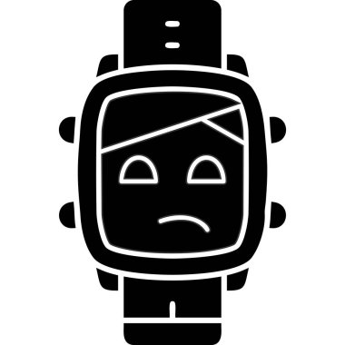 Şirin bir çizgi film robotunun vektör çizimi