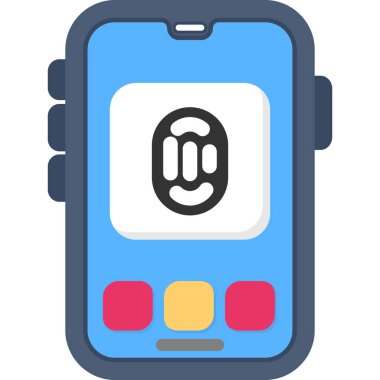 Telefon simgesi vektör illüstrasyonu