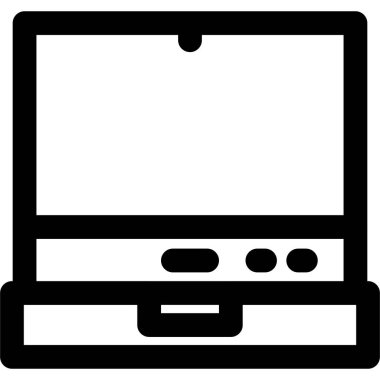 dizüstü bilgisayar simgesi, vektör illüstrasyonu