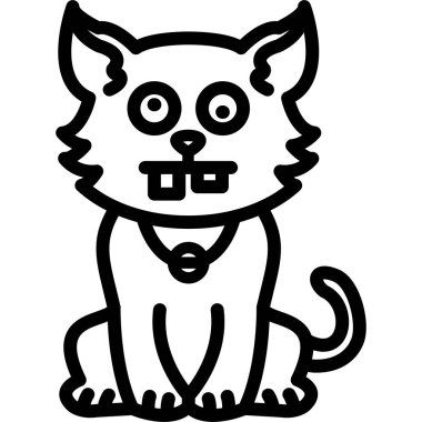 kedi evde beslenen hayvan hayvan simgesi