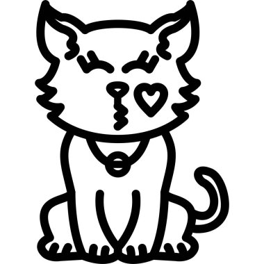 kedi çizgi film vektör çizimi grafik tasarımı