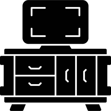 Göğüs çekmecesi mobilya simgesini katı biçimde çekiyor