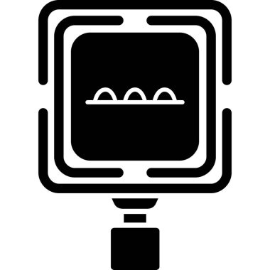 Kamera. Web simgesi basit illüstrasyon