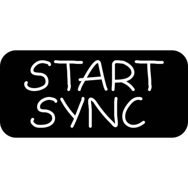 simgeyi başlat. Beyaz arkaplanda izole edilmiş ağ için başlangıç vektör simgesinin basit çizimi