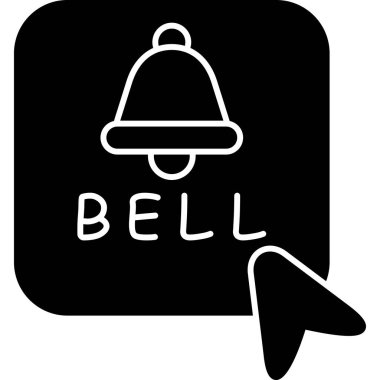 Zil. Web simgesi basit illüstrasyon