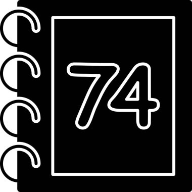 Takvim simgesi, vektör çizimi