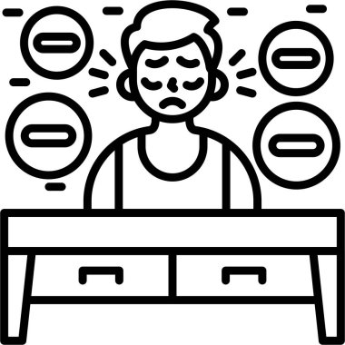 masa simgesi vektör illüstrasyonu