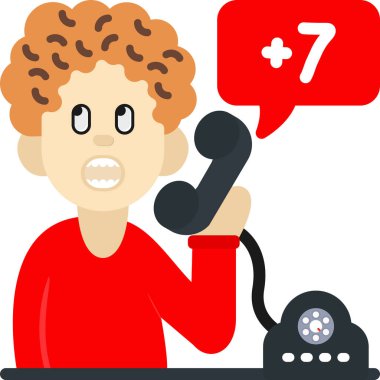 Çağrı merkezi. Telefonu ve telefonu olan bir adamın resmi..