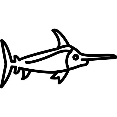 Balık simgesi, anahat stili