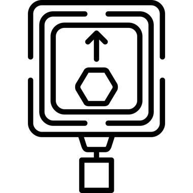 Ok. Web simgesi basit illüstrasyon