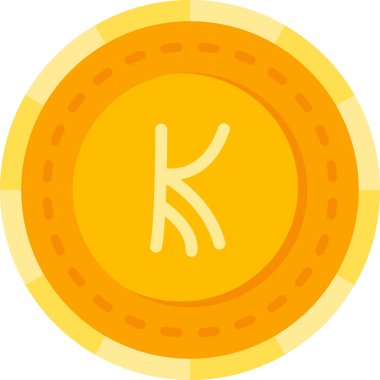 Üzerinde yazı olan bir paranın vektör illüstrasyonuName