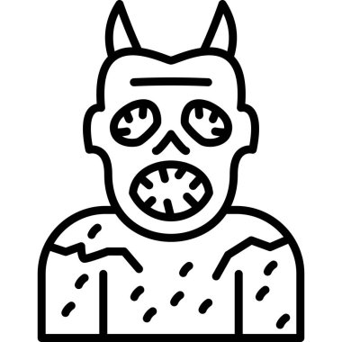 Cadılar Bayramı zombisinin yüzü