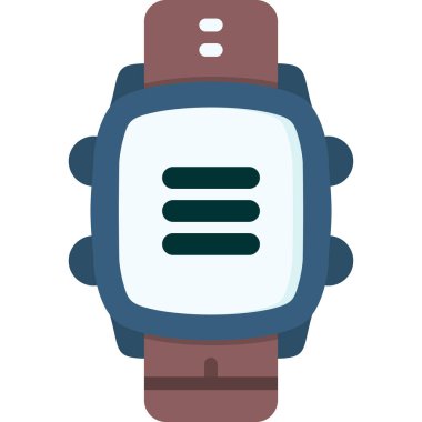 akıllı saat, vektör çizimi, düz tasarım