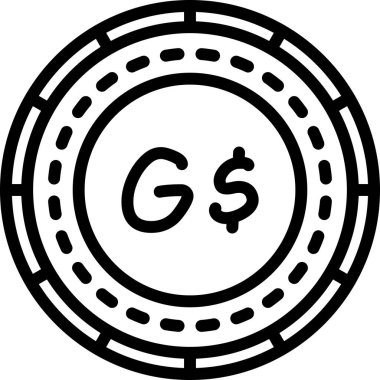 Para birimi. Web simgesi basit illüstrasyon