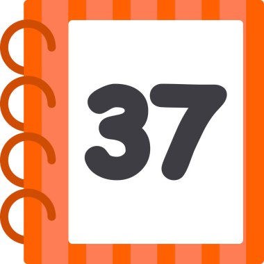 Takvim simgesi vektör illüstrasyonu