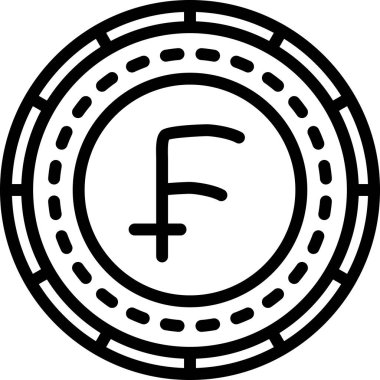 Para simgesi, vektör illüstrasyonu