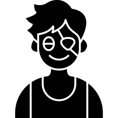 çocuk avatar karakter vektör illüstrasyon tasarımı