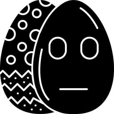 Paskalya kategorisinde yumurta yüzlü paskalya ikonu
