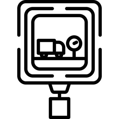 servis simgesi, vektör illüstrasyonu