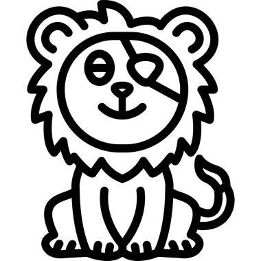 Aslan yüzü simgesi, özet biçimi