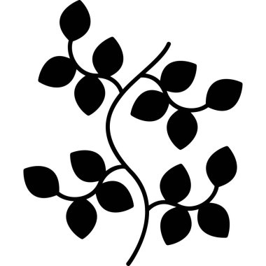 Özet biçiminde dal yaprağı yaprağı yaprağı simgesi