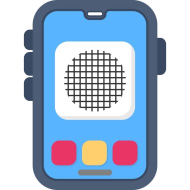 Telefon ikonu. Web tasarımı için basit telefon vektör simgeleri çizimi