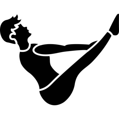 Pratik yapan bir adamın silüeti.