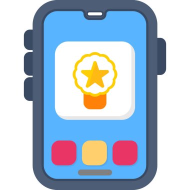 Akıllı Telefon. Basit illüstrasyon