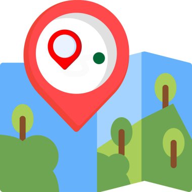 pin konumu simgesi düz biçimli