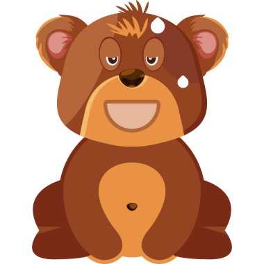 sevimli çizgi yavru ayı