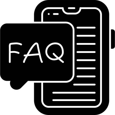 Sorular ve cevaplar ikonu. düz vektör çizimi izole edildi.