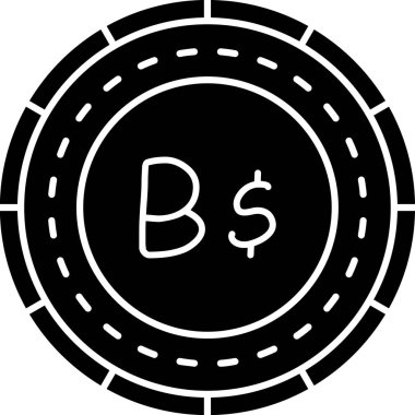 Bozuk Para Simgesi Moda Biçiminde İzole Arkaplan