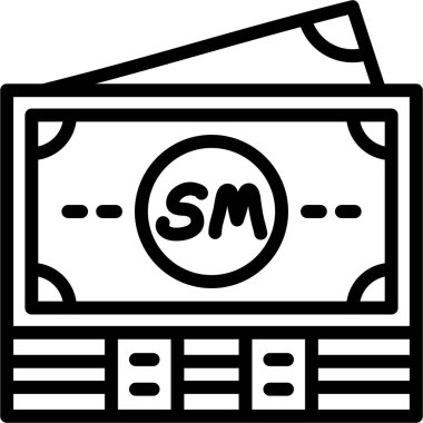 Para için. Web simgesi basit illüstrasyon