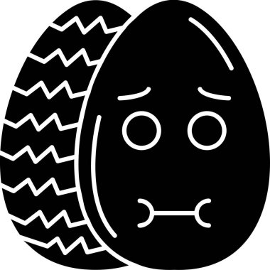 Yumurta simgesi vektör illüstrasyonu