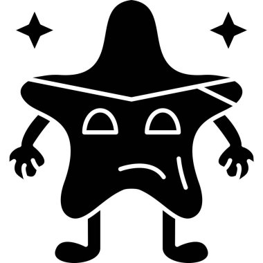 Cadılar Bayramı cadı simgesi, basit vektör illüstrasyonu