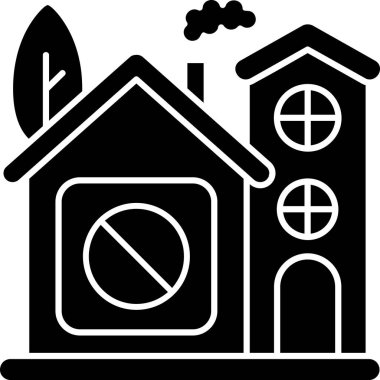 ev inşa simgesi, modern vektör illüstrasyonu