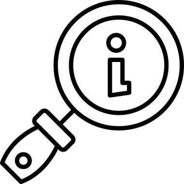 konum büyüteç simgesini ana hat biçiminde bul