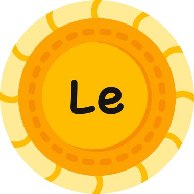 Para birimi simgesi, vektör illüstrasyonu