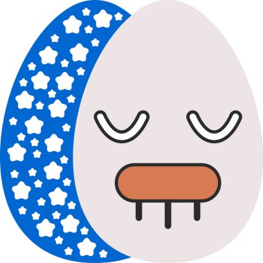 Yumurta. Web simgesi basit illüstrasyon