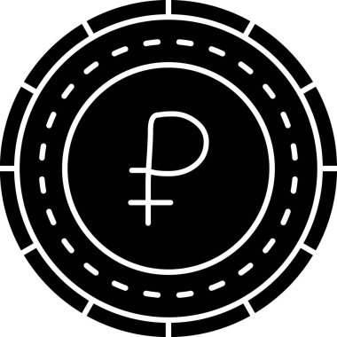 Bitcoin para birimi kripto para birimi simgesi - taslak biçimi