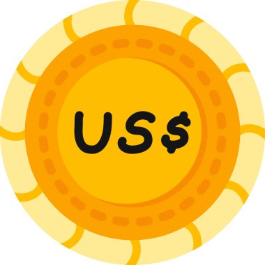 Bir dolarlık para. Basit tasarım