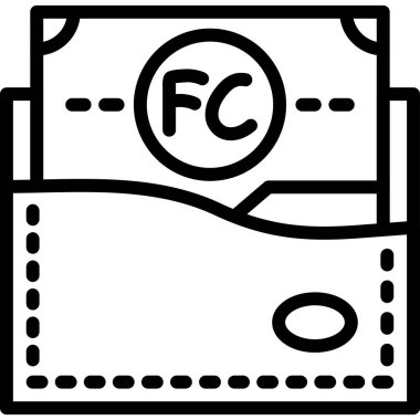 Para ikonu. Basit resimleme