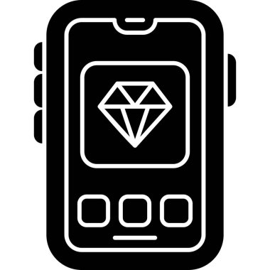 Akıllı saat simgesi, basit stil